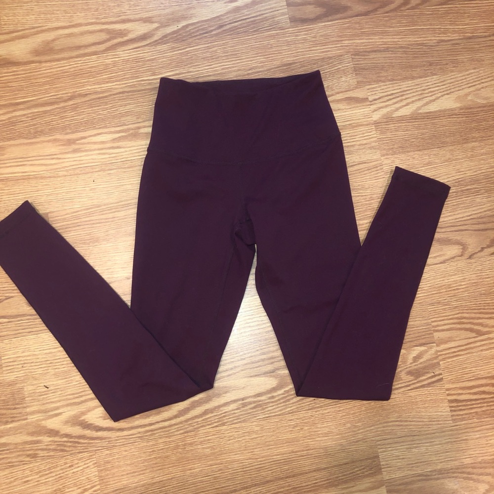 Zella high waist burgundy leggings XXS